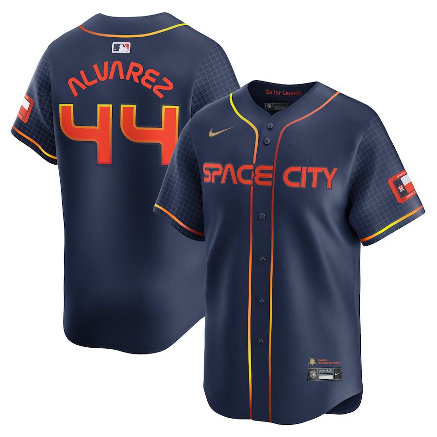 Men Houston Astros #44 Yordan Alvarez Nike Navy City Connect Limited Player MLB Jersey->houston astros->MLB Jersey